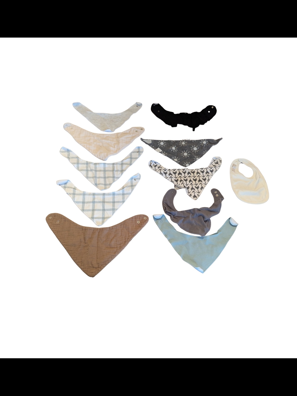 EUC Baby Neutral Bandana Bib Bundle A